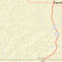 Perote Alabama Street Map