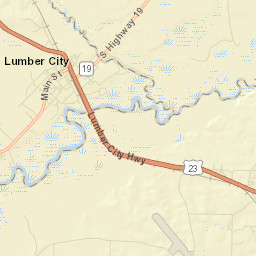 Lumber City Street Map