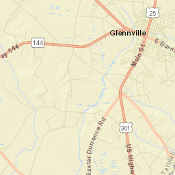 Glennville Street Map