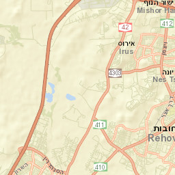 Ness Ziona Street Map