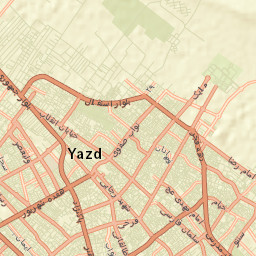 Yazd Street Map