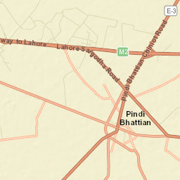 Pindi Bhattian Street Map