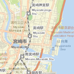Miyazaki Street Map