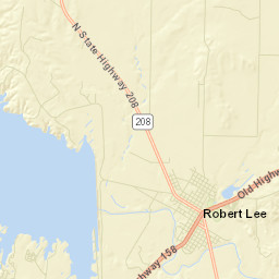 Coke County Street Map