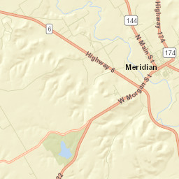 Meridian Street Map