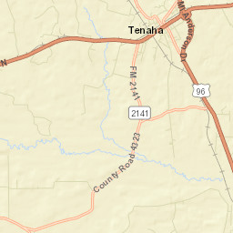 Tenaha Street Map
