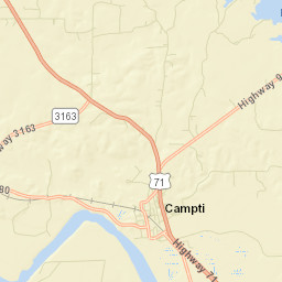 Campti Street Map