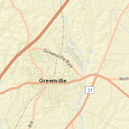 Greenville Alabama Street Map