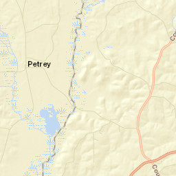 Petrey Alabama Street Map