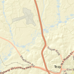 Forest Circle Alabama Street Map