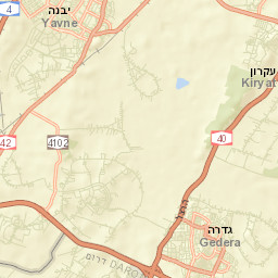Gedera Street Map