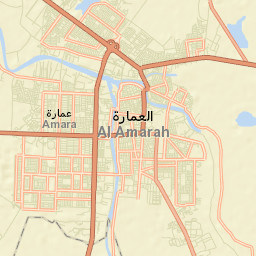 Al ‘Amārah Street Map