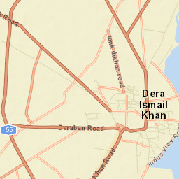Dera Ismail Khan Street Map