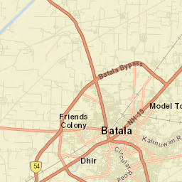 Batala Street Map