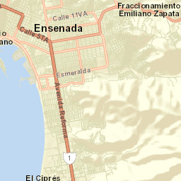 Ensenada Street Map