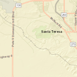 Santa Teresa Street Map