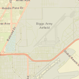 Fort Bliss Street Map
