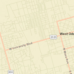 West Odessa Street Map