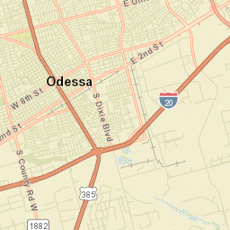 Odessa Street Map