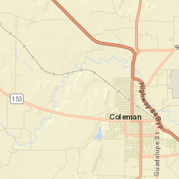 701 Harmes Road, Coleman, TX 76834 Street Map