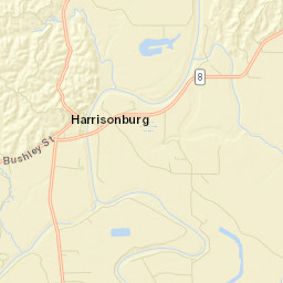 Harrisonburg Street Map