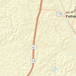 Fulton Alabama Street Map