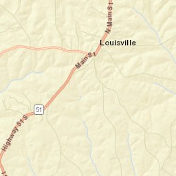 Louisville Alabama Street Map