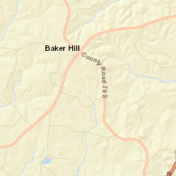 Richards Crossroads Alabama Street Map