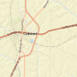 Cuthbert Street Map