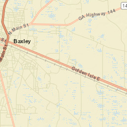 Baxley Street Map