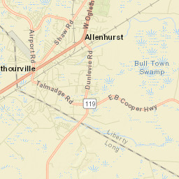Walthourville Street Map