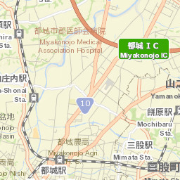 Miyakonojō Street Map