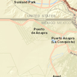Sunland Park Street Map