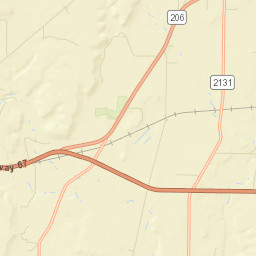 Coleman County Street Map