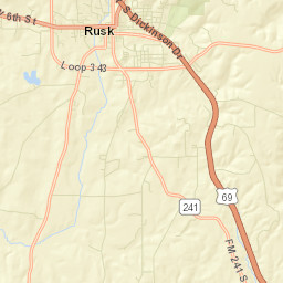 Rusk Street Map