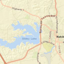 Natchitoches Street Map