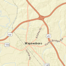 Waynesboro Street Map