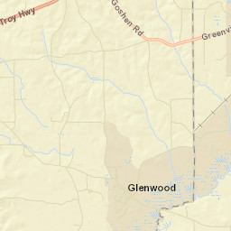 Glenwood Alabama Street Map