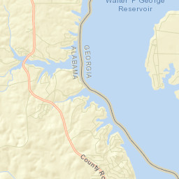 Coates Alabama Street Map