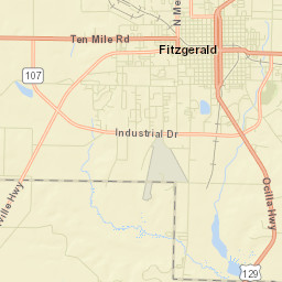 Fitzgerald Street Map