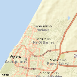 Ashkelon Street Map