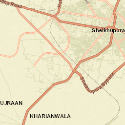 Sheikhupura Street Map