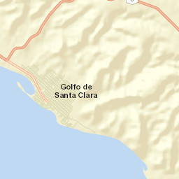 Golfo de Santa Clara Street Map