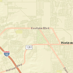 Horizon City Street Map