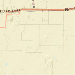 Bangs Street Map