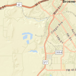 Brownwood Street Map