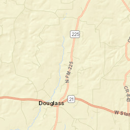 State Highway 21, Douglass, TX 75943, USA Street Map