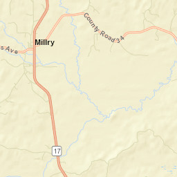 Millry Alabama Street Map