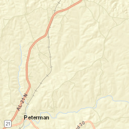 Tunnel Springs Alabama Street Map