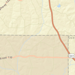 Hamilton Crossroads Alabama Street Map